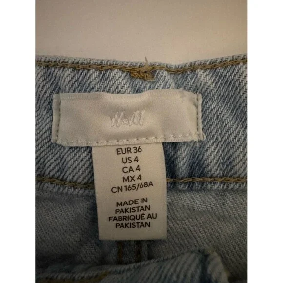 Bundle Zara / H&M Light Blue Distressed Denim Cutoff Shorts (Size 4) - Picture 7 of 7